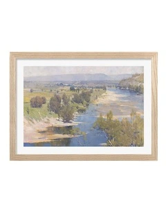 Australian Made The Purple Noons Transparent Might Art Print Natural Frame