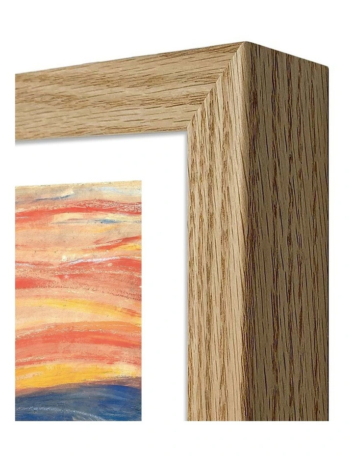 Australian Made The Scream Edvard Munch Art Print Natural Frame image 3