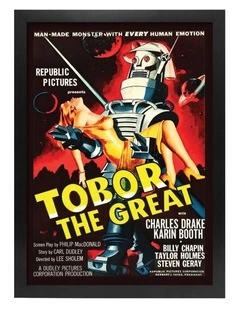 Australian Made Tobor the Great Vintage Art Poster Black Frame
