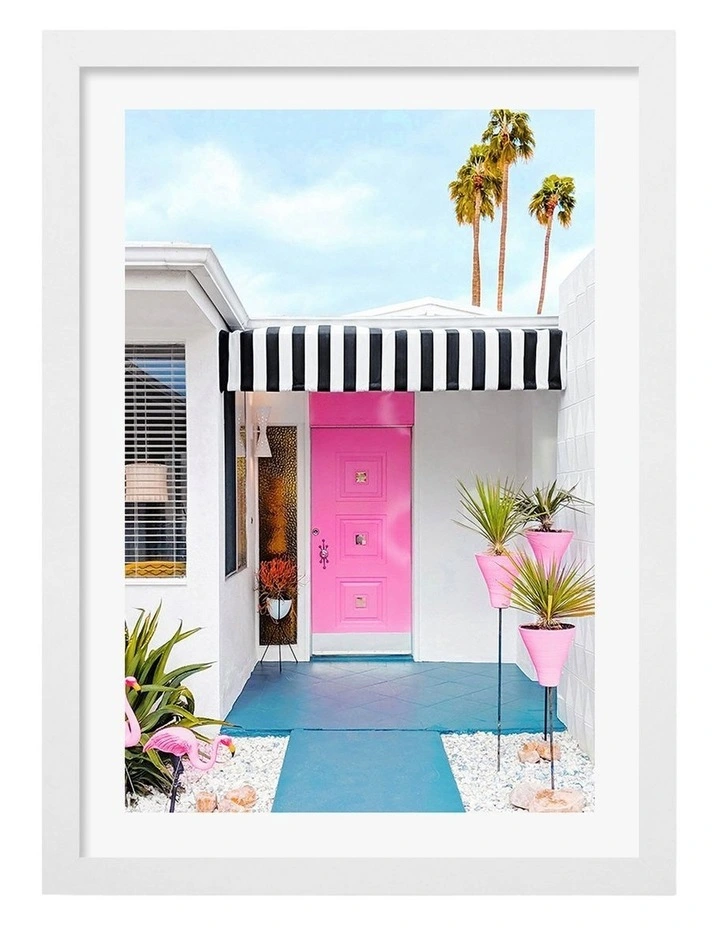 Australian Made Vivid Entrance Art Print White Frame image 1