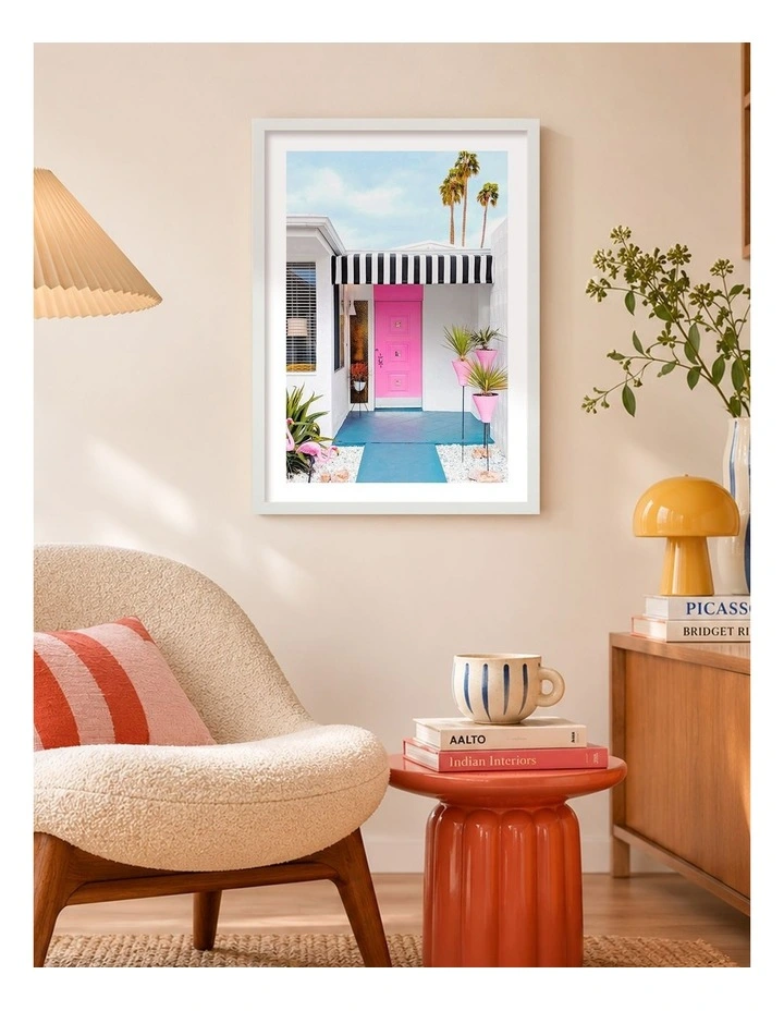 Australian Made Vivid Entrance Art Print White Frame image 2
