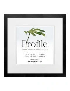 Australian Made Decorator Timber Photo Frame 12x12 Inch/8x8 Inch in Black