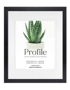 Australian Made Decorator Timber Photo Frame 11x14 Inch/8x10 Inch in Black