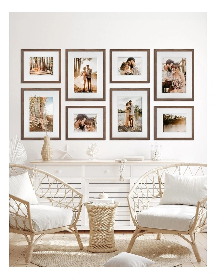 Profile Australia Deluxe Gallery Wall Set 8 Frames In Chestnut MYER