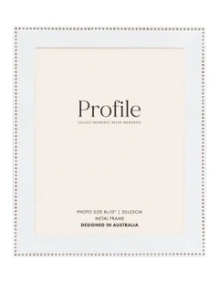 Noble Metal Photo Frame 8x10" in White