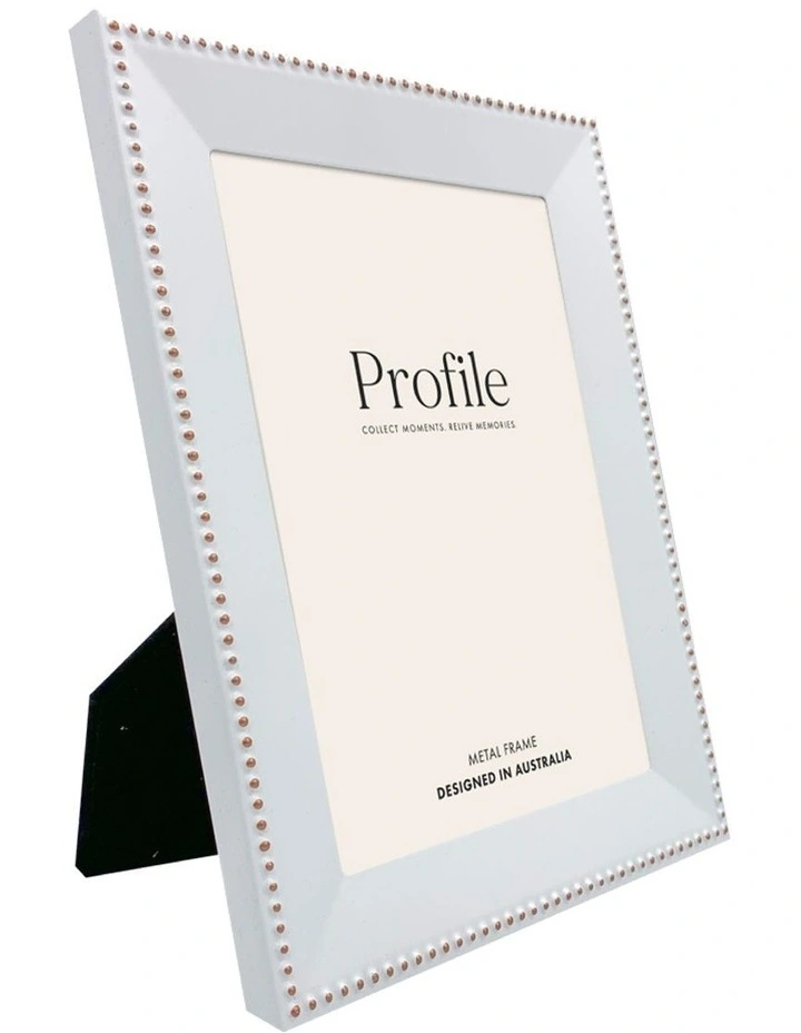 Noble Metal Photo Frame 8x10" in White image 2