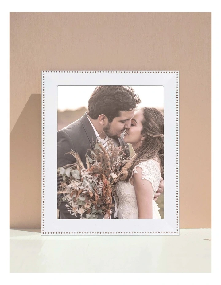 Noble Metal Photo Frame 8x10" in White image 5