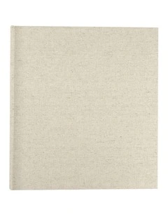 Plush Linen Photo Album 500 Photo Capacity in Cream