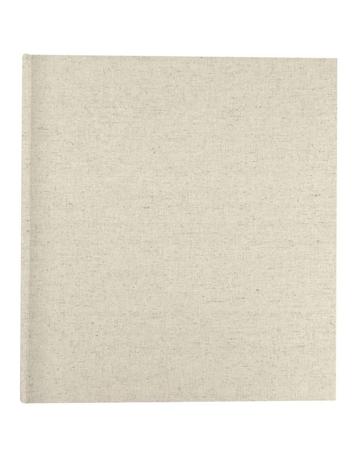 Plush Linen Photo Album 500 Photo Capacity in Cream image 1