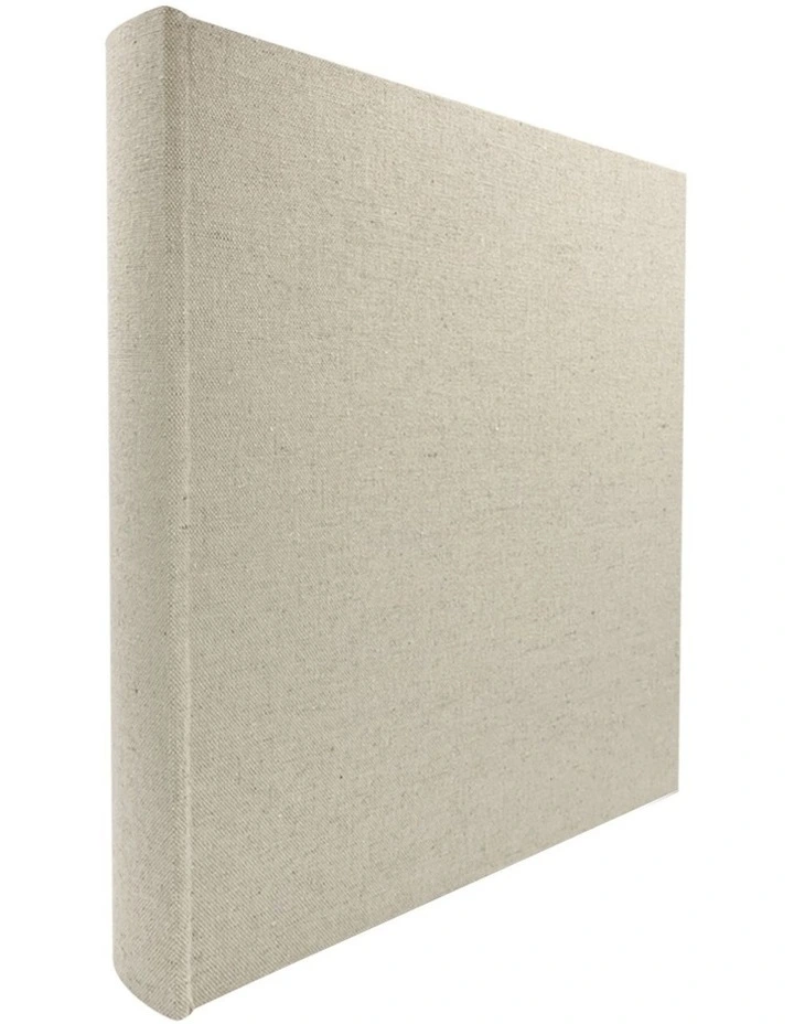 Plush Linen Photo Album 500 Photo Capacity in Cream image 3