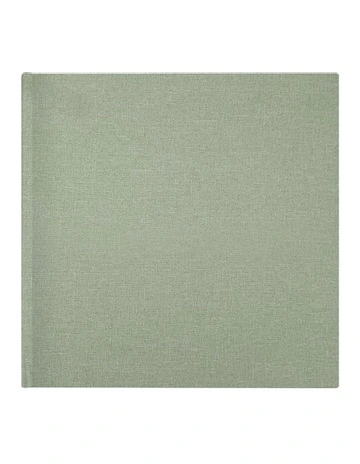 Plush Linen Photo Album 200 Photo Capacity in Sage