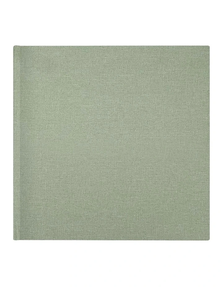 Plush Linen Photo Album 200 Photo Capacity in Sage image 1