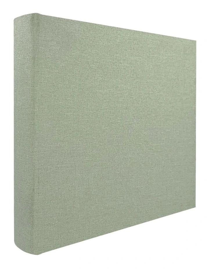 Plush Linen Photo Album 200 Photo Capacity in Sage image 3