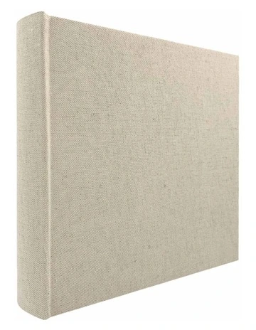 Plush Linen Photo Album (200ph) - 2 Pack Bundle in Cream