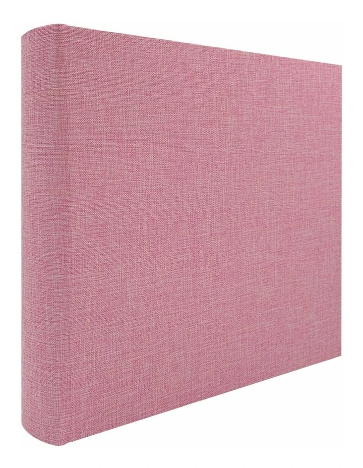 Plush Linen Photo Album (200ph) - 2 Pack Bundle in Pink image 2
