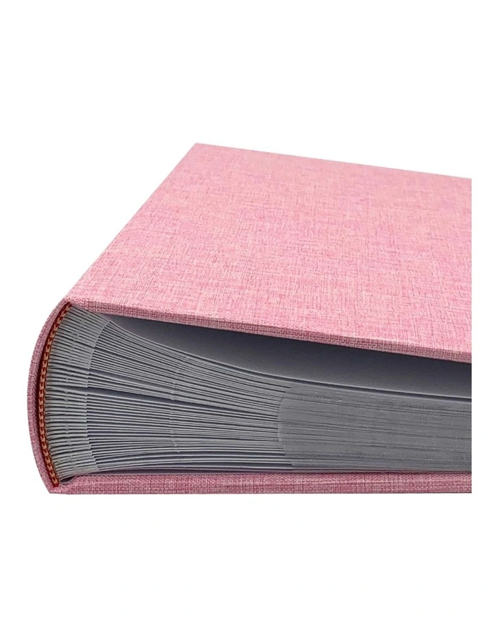 Plush Linen Photo Album (200ph) - 2 Pack Bundle in Pink image 4