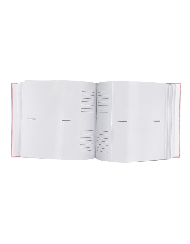 Plush Linen Photo Album (200ph) - 2 Pack Bundle in Pink image 5
