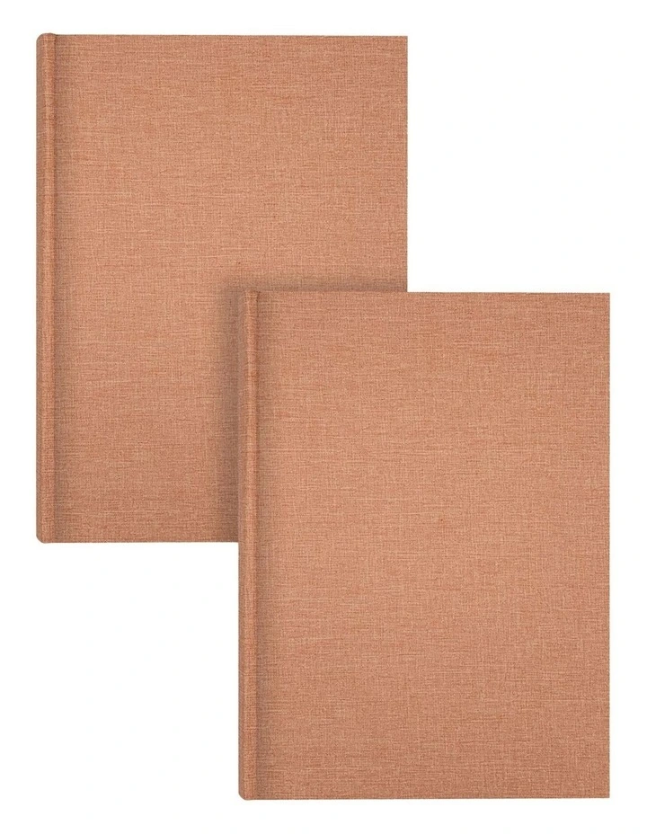 Plush Linen Photo Album (300ph) 2 Pack Bundle in Nutmeg image 1