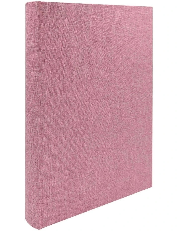 Plush Linen Photo Album (300ph) 2 Pack Bundle in Pink image 2