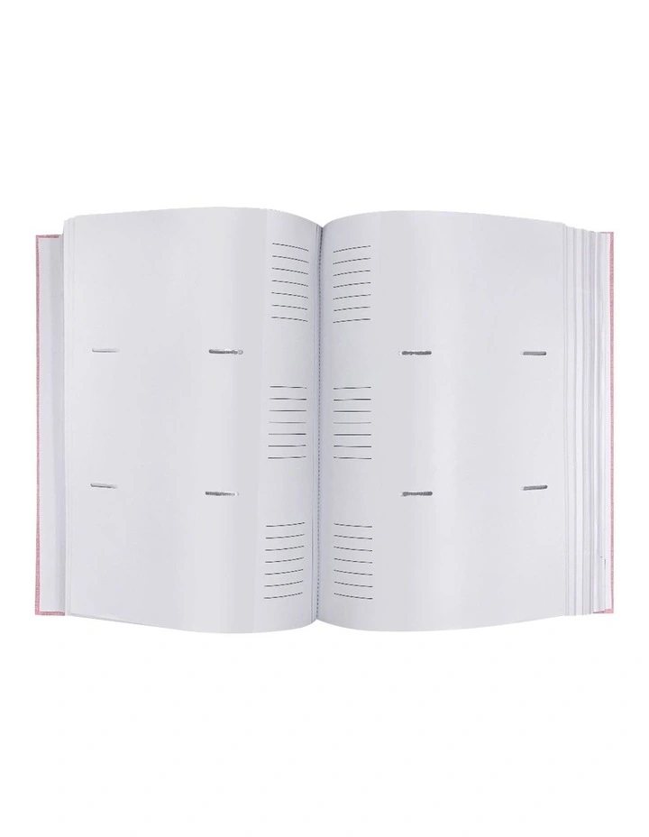 Plush Linen Photo Album (300ph) 2 Pack Bundle in Pink image 5