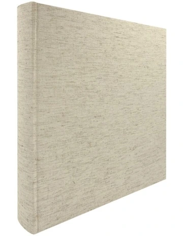 Plush Linen Photo Album Large Photo Album (500ph) 2 Pack Bundle in Cream
