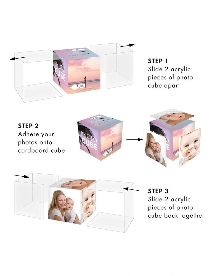 Photo Cube 4 Pack in Clear image 6