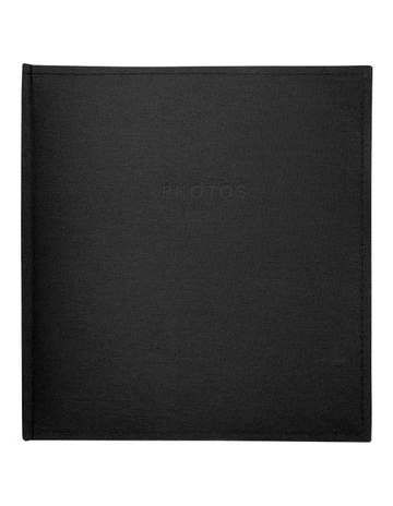 Home Linen Photo Album 500 Photo Capacity in Black