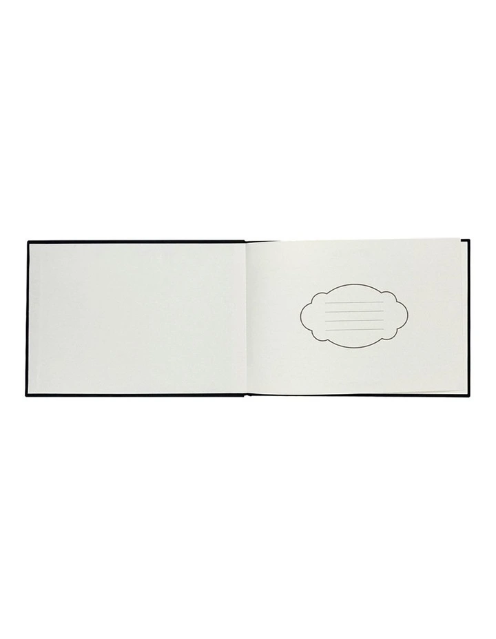 Guest Book 60 Sheets 230x160mm in Black Linen image 6