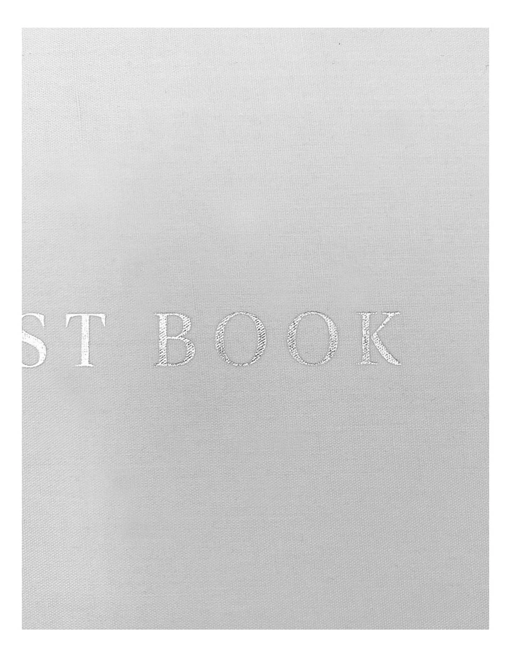Guest Book 60 Sheets 230x160mm in White Linen image 4