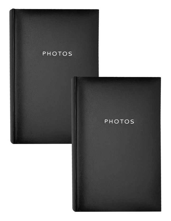 Glamour Photo Album 300 Photo Capacity 2 Pack in Black image 1