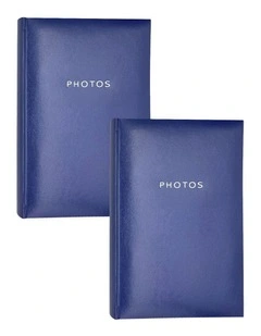Glamour Photo Album 300 Photo Capacity 2 Pack in Blue