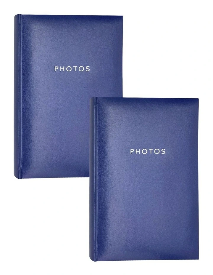 Glamour Photo Album 300 Photo Capacity 2 Pack in Blue image 1