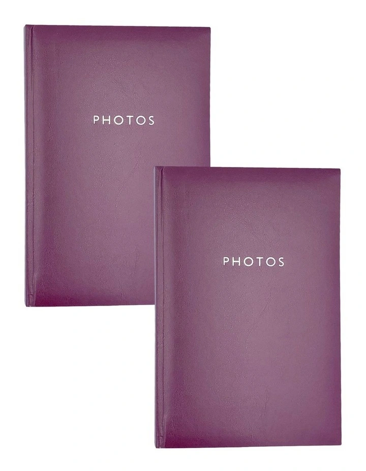 Glamour Photo Album 300 Photo Capacity 2 Pack in Purple image 1