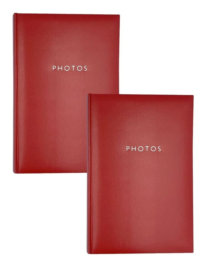 Glamour Photo Album 300 Photo Capacity 2 Pack in Red image 1