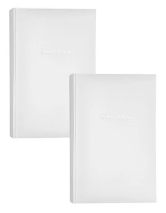 Glamour Photo Album 300 Photo Capacity 2 Pack in White