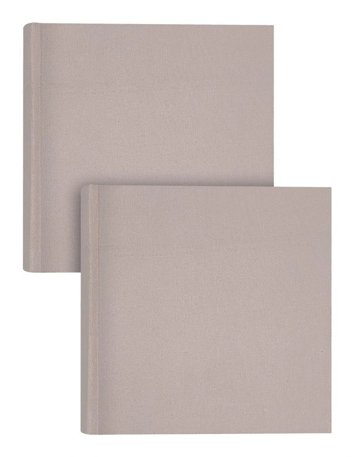Plush Linen Photo Album Dusk 200Photo 2 Pack in Brown image 1