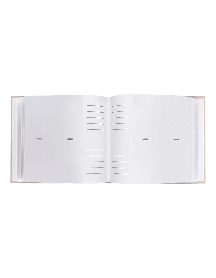 Plush Linen Photo Album Peony 200Photo 2 Pack in Pink image 4