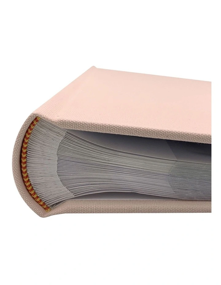 Plush Linen Photo Album Peony 200Photo 2 Pack in Pink image 6