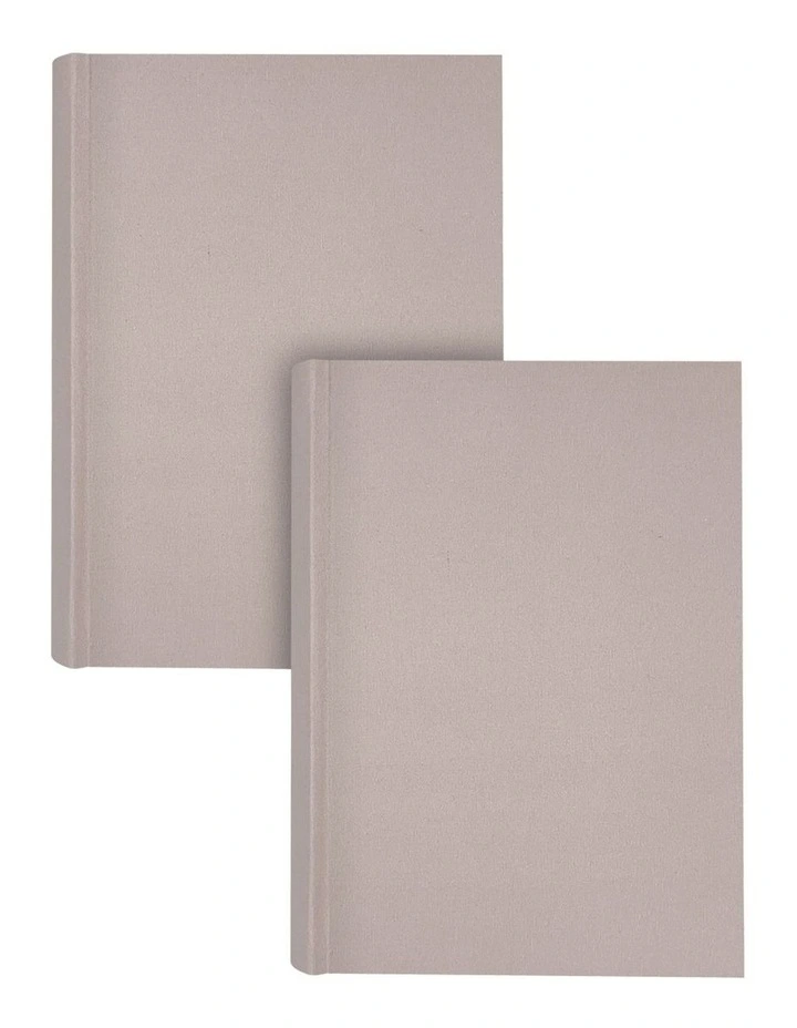 Plush Linen Photo Album Dusk 300 Photo 2 Pack in Brown image 1