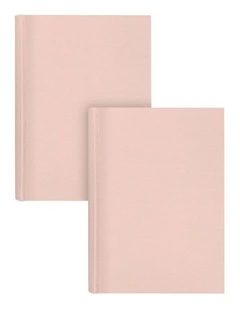 Plush Linen Photo Album Peony 300 Photo 2 Pack in Pink