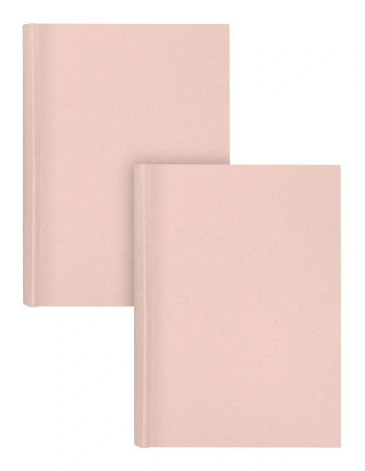 Plush Linen Photo Album Peony 300 Photo 2 Pack in Pink image 1