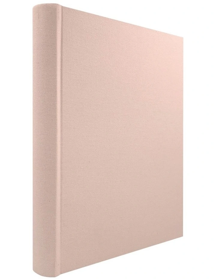 Plush Linen Photo Album Peony 300 Photo 2 Pack in Pink image 3