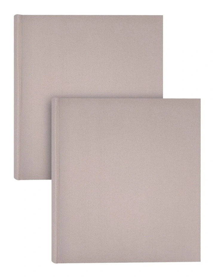 Plush Linen Photo Album Dusk 500 Photo 2 Pack in Brown image 1
