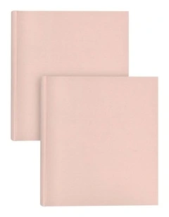Plush Linen Photo Album Peony 500 Photo 2 Pack in Pink