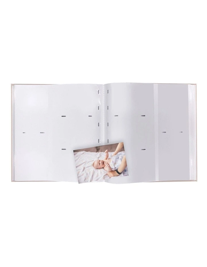 Plush Linen Photo Album Peony 500 Photo 2 Pack in Pink image 2