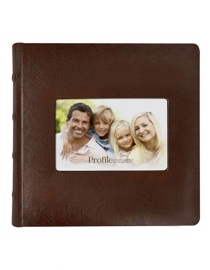 Prestige Leather Photo Album 200 Capacity in Coffee Brown - 2 Pack Bundle image 3