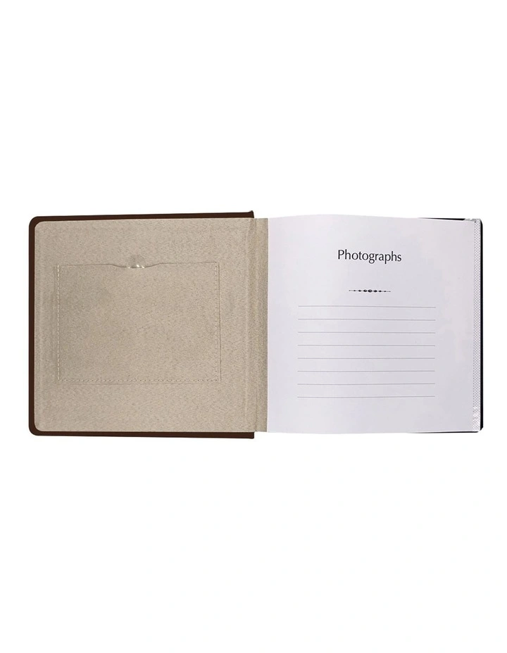 Prestige Leather Photo Album 200 Capacity in Coffee Brown - 2 Pack Bundle image 4