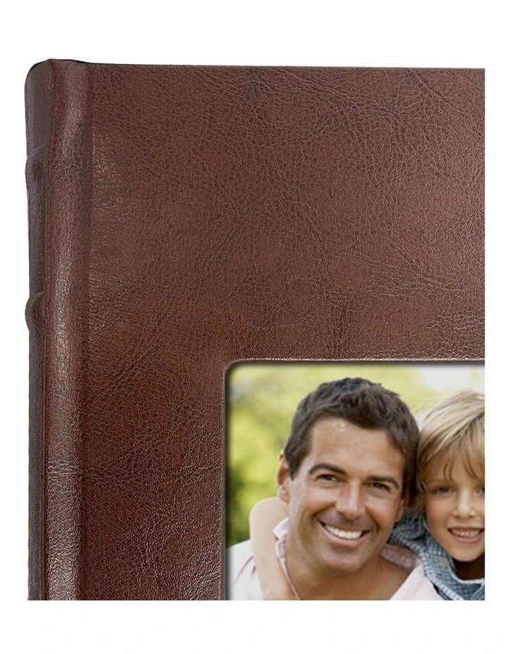Prestige Leather Photo Album 200 Capacity in Coffee Brown - 2 Pack Bundle image 5