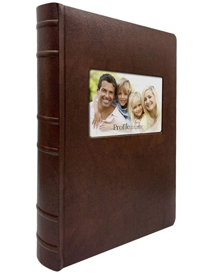 Prestige Leather Photo Album 300 Capacity 2 Pack in Coffee Brown image 2
