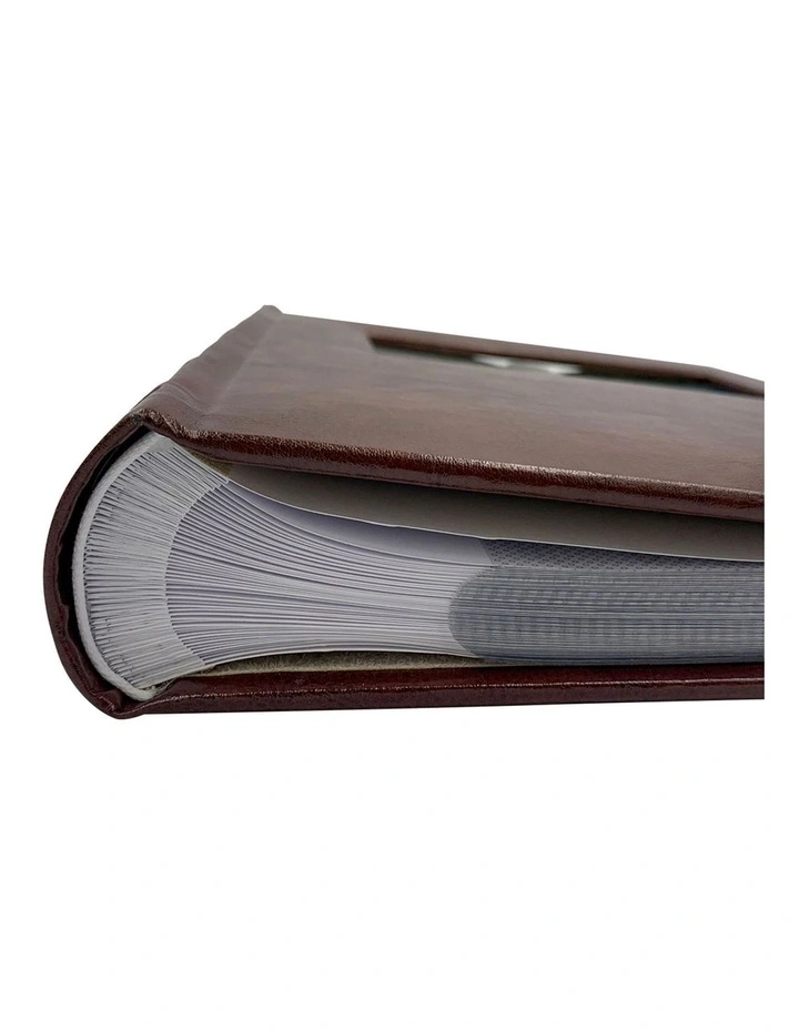 Prestige Leather Photo Album 300 Capacity 2 Pack in Coffee Brown image 6